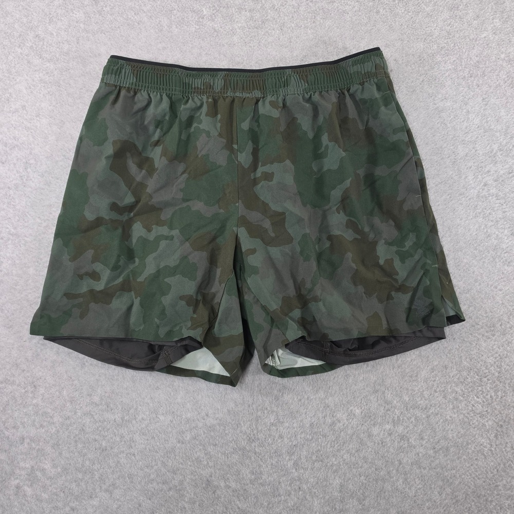 Chubbies Ultimate Training Shorts Mens Large Camo 5.5 Inseam Lined Gym Workout